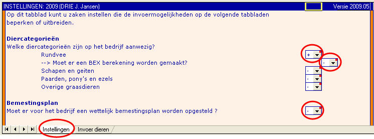 2009.05 Instellingenblad graasdieren