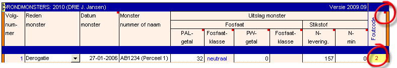 2009.09 Controles grondmonsters