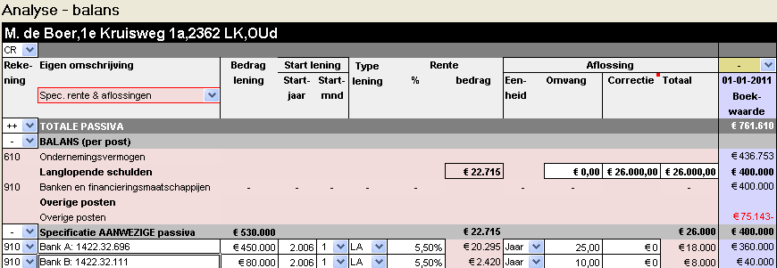 2011.08 Specificatie passiva