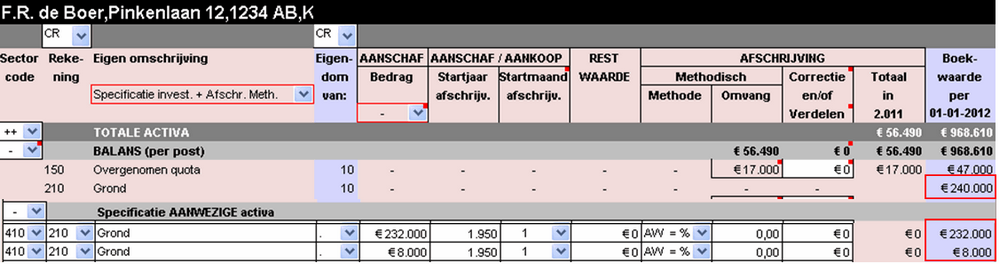 2013.02 Invoer balans activa