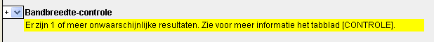 2013.05 Resultaat bandbreedtecontrole