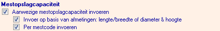 2014.15 Mestopslagcapaciteit invoeren per mestcode