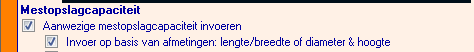 2014.15 Mestopslagcapaciteit obv afmetingen