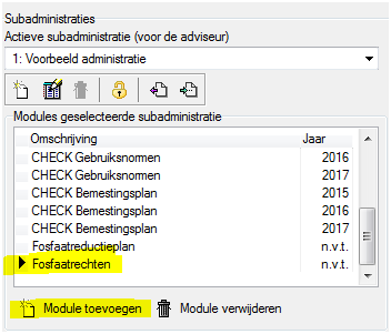 2017.14 Module fosfaatrechten toevoegen