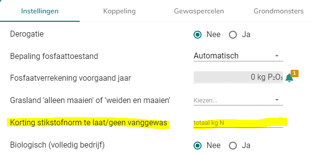 2023.11 CheckAgro - invoer N-korting vanggewas