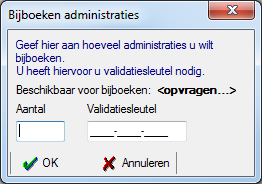Licentie - bijboeken administraties