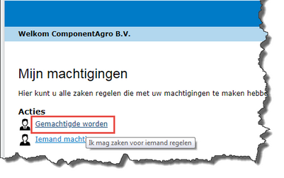 RVO - Gemachtigd worden